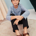 The Arte Boy Kurta Top Stone Blue - Umbi
