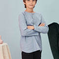 The Arte Boy Kurta Top Stone Blue - Umbi