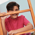 The Arte Boy Short Sleeves Shirt Fuchsia - Umbi