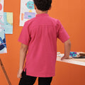 The Arte Boy Short Sleeves Shirt Fuchsia - Umbi