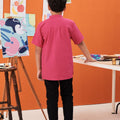 The Arte Boy Short Sleeves Shirt Fuchsia - Umbi