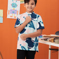 The Arte Boy Short Sleeves Shirt Monet Print - Umbi