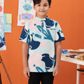 The Arte Boy Short Sleeves Shirt Monet Print - Umbi