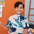 The Arte Boy Short Sleeves Shirt Monet Print - Umbi