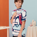The Arte Boy Short Sleeves Shirt Picasso Print - Umbi