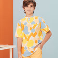 The Arte Boy Short Sleeves Shirt Starry Print - Umbi