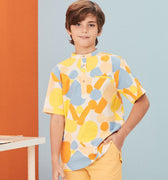 The Arte Boy Short Sleeves Shirt Starry Print - Umbi