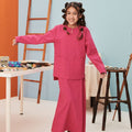 The Arte Girl Baju Kurung Top Fuchsia - Umbi