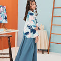 The Arte Girl Boxy Blouse Monet Print - Umbi