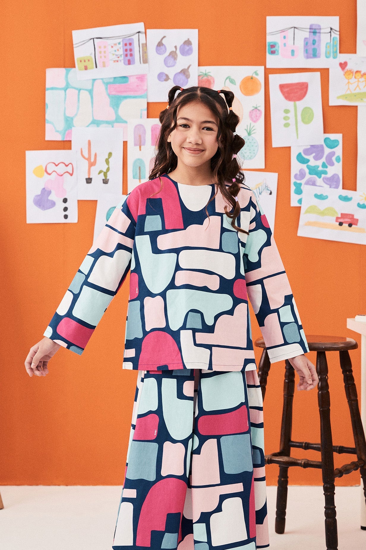 The Arte Girl Boxy Blouse Picasso Print - Umbi