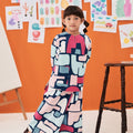 The Arte Girl Classic Skirt Picasso Print - Umbi