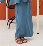 The Arte Girl Classic Skirt Steel Blue - Umbi