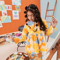 The Arte Girl Ruffle Blouse Starry Print - Umbi