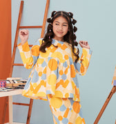The Arte Girl Ruffle Blouse Starry Print - Umbi