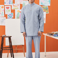 The Arte Men Baju Melayu Set Stone Blue - Umbi