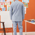 The Arte Men Baju Melayu Set Stone Blue - Umbi