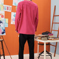 The Arte Men Kurta Top Fuchsia - Umbi