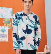 The Arte Men Modern Teluk Belanga Top Monet Print - Umbi