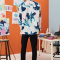 The Arte Men Modern Teluk Belanga Top Monet Print - Umbi