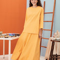 The Arte Women Boxy Blouse Lemon Yellow - Umbi
