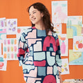 The Arte Women Boxy Blouse Picasso Print - Umbi