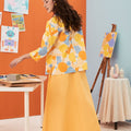 The Arte Women Flare Skirt Lemon Yellow - Umbi