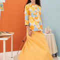 The Arte Women Flare Skirt Lemon Yellow - Umbi