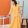 The Arte Women Flare Skirt Lemon Yellow - Umbi
