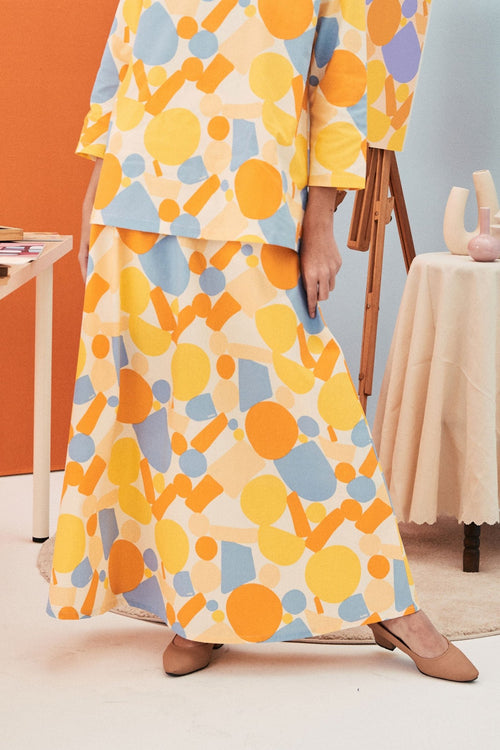 The Arte Women Flare Skirt Starry Print