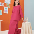 The Arte Women Folded Skirt Fuchsia - Umbi