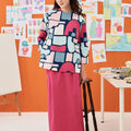 The Arte Women Folded Skirt Fuchsia - Umbi