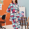 The Arte Women Folded Skirt Picasso Print - Umbi