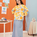 The Arte Women Folded Skirt Stone Blue - Umbi