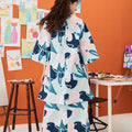 The Arte Women Long Kurung Top Monet Print - Umbi