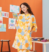 The Arte Women Long Kurung Top Starry Print - Umbi