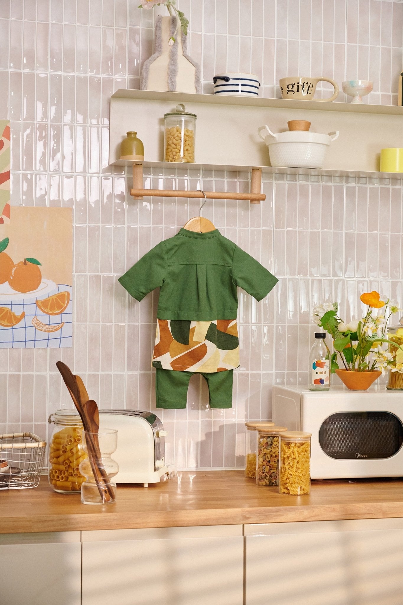 The Breakfast Club Baby Baju Melayu 3 - in - 1 Pine Green - Umbi