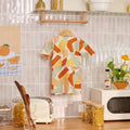 The Breakfast Club Baby Kurung Dress with Scallop Embroidery Marmalade Print - Umbi