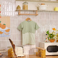 The Breakfast Club Baby Kurung Dress with Scallop Embroidery Mint Green - Umbi