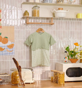 The Breakfast Club Baby Kurung Dress with Scallop Embroidery Mint Green - Umbi