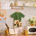 The Breakfast Club Baby Kurung Dress with Scallop Embroidery Pine Green - Umbi