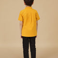 The Breakfast Club Boy Short Sleeves Shirt Mustard - Umbi