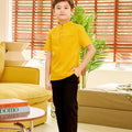 The Breakfast Club Boy Short Sleeves Shirt Mustard - Umbi