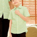 The Breakfast Club Boy Sunday Shirt Pandan Print - Umbi