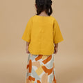 The Breakfast Club Girl Pair Pockets Boxy Blouse Mustard - Umbi