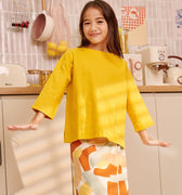 The Breakfast Club Girl Pair Pockets Boxy Blouse Mustard - Umbi