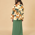 The Breakfast Club Girl Ruffles Top Nasi Lemak Print (Retro Effect) - Umbi