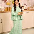 The Breakfast Club Girl Ruffles Top Pandan Print - Umbi