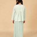 The Breakfast Club Girl Ruffles Top Pandan Print - Umbi