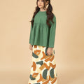 The Breakfast Club Girl Ruffles Top Pine Green - Umbi