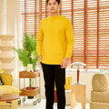 The Breakfast Club Men Collar Kurta Mustard - Umbi
